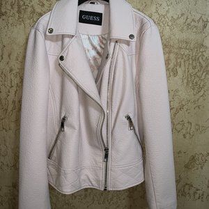 Guess Moto Jacket Pink size XL NWT